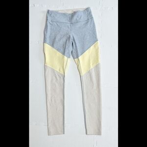 Outdoor Voices Gray And Yellow Leggings Size Small